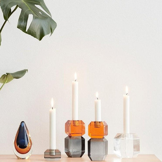 Lucent Candle Holder No. 1 | Amber Smoke