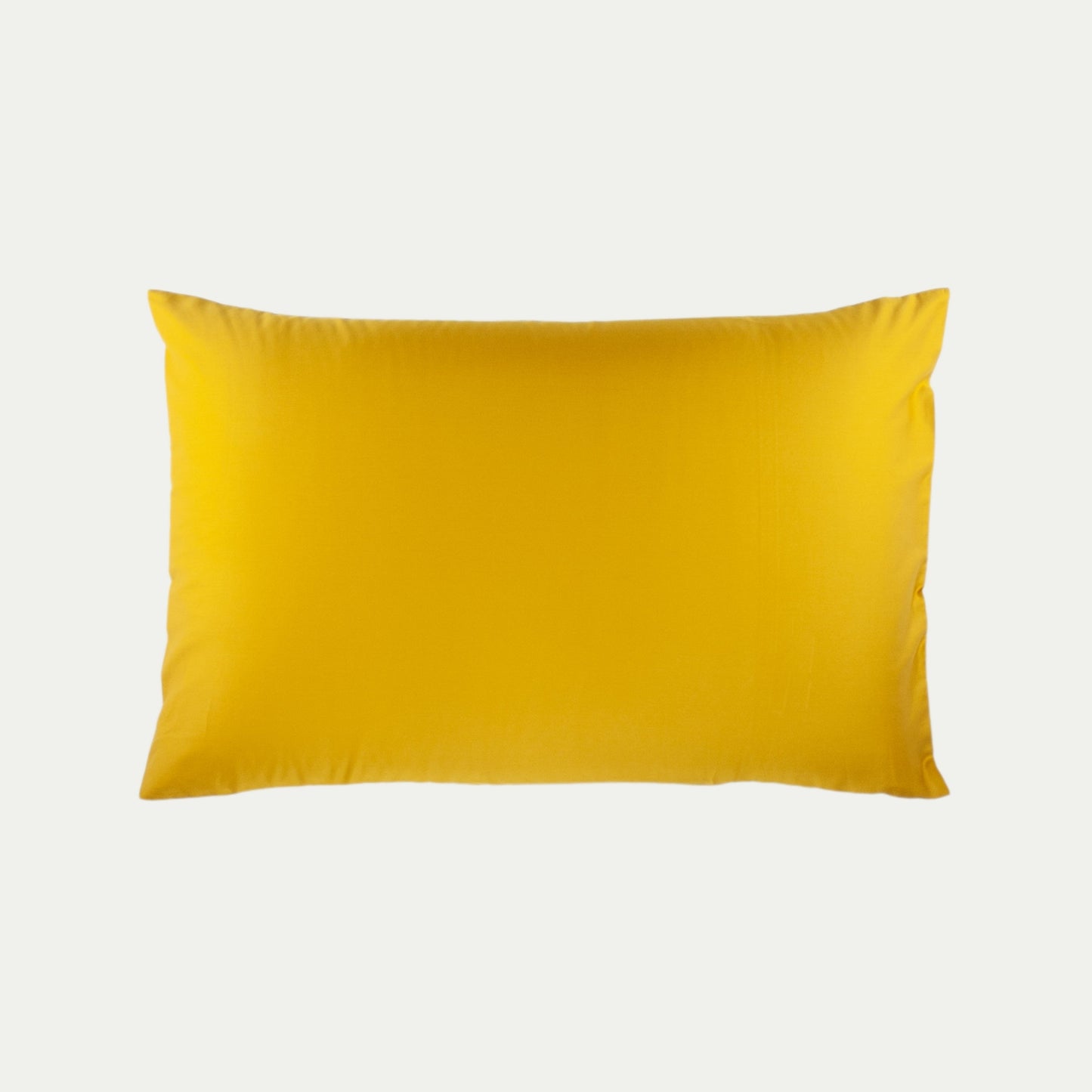 Organic cotton pillowcase in honey gold