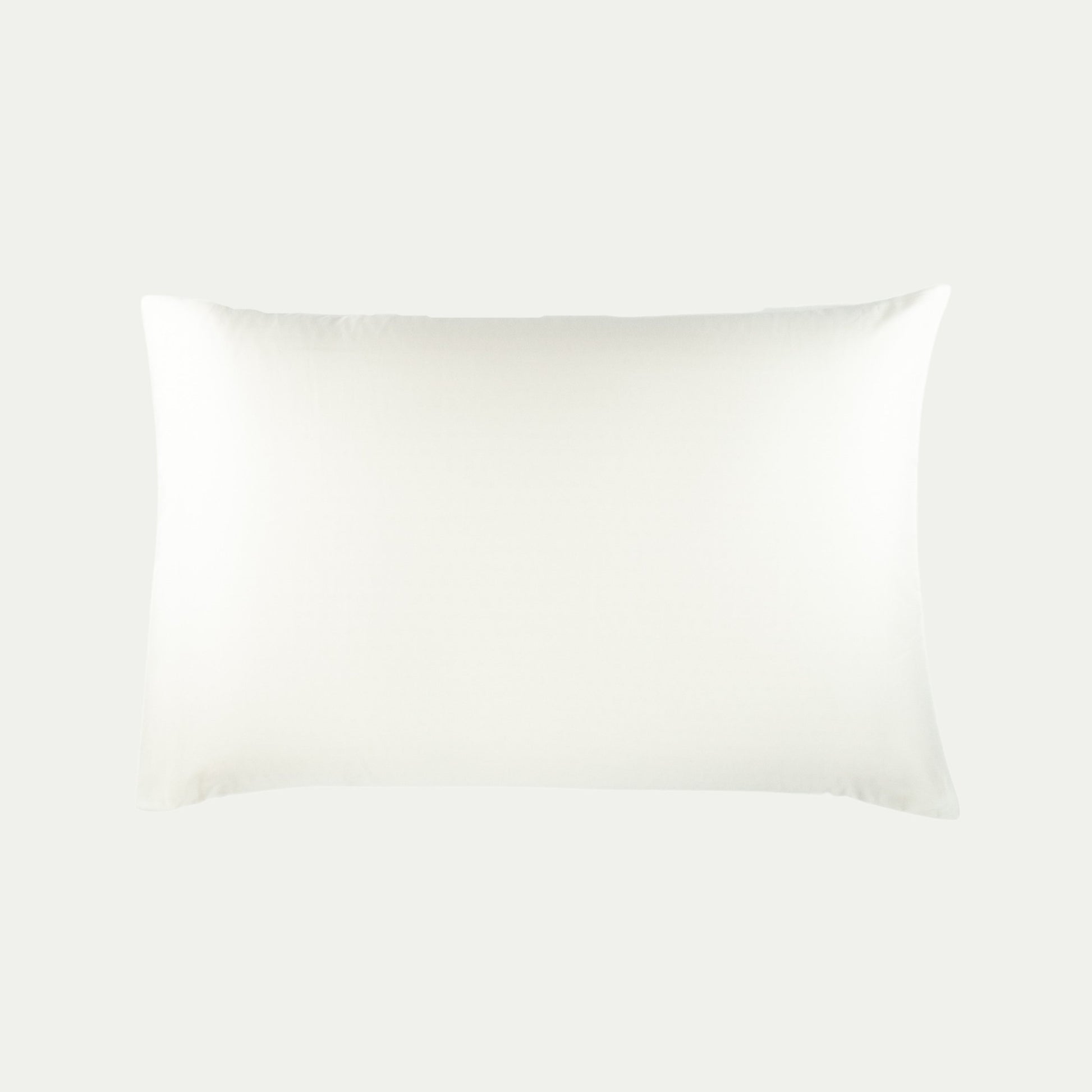 Organic cotton pillowcase in warm white