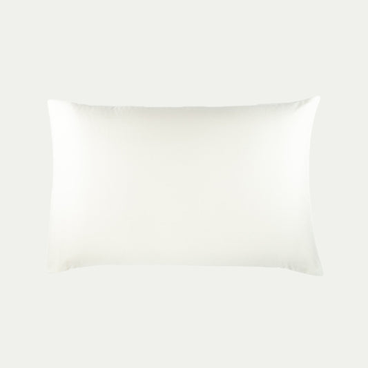 Organic cotton pillowcase in warm white